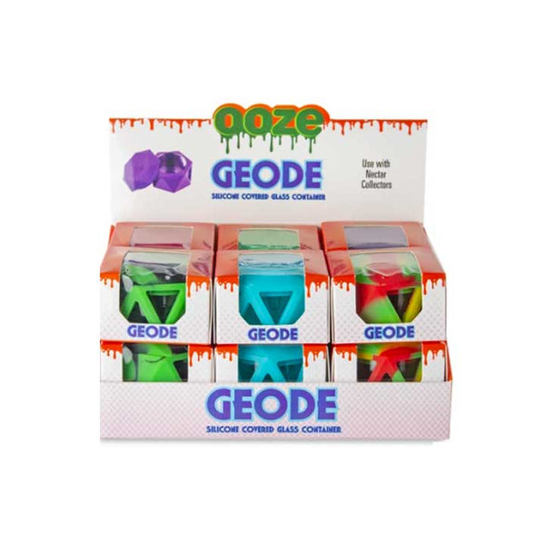 Ooze Geode Silicone & Glass Container Alternative LA Vapor Wholesale 