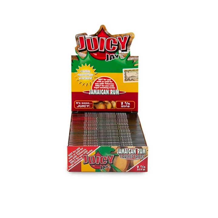 Juicy Jays Jamaican Rum Papers 1 1/4 Alternative LA Vapor Wholesale 
