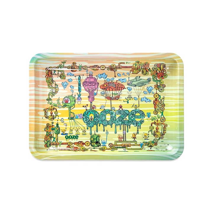 Ooze Rolling Tray Metal The Works Edition Alternative LA Vapor Wholesale 