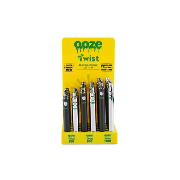Ooze Twist Vape Battery Display Alternative LA Vapor Wholesale 
