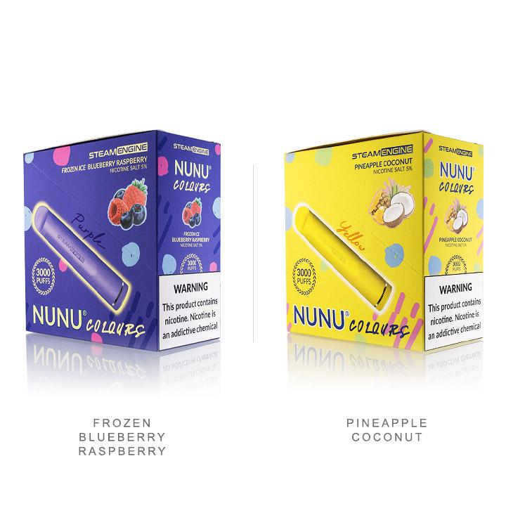 Steam Engine Vape NuNu Colours Disposable