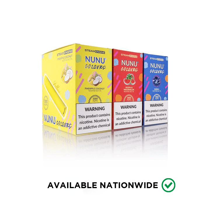 Steam Engine Vape NuNu Colours Disposable